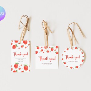 Erdbeer Geschenkanhänger, Beere Süß Babyparty Geschenkanhänger, Sommer Babyparty Geschenkanhänger, Beere Geschenkanhänger BES1