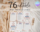 Little Rookie Baby Shower Games Suite, Little Slugger Baby Shower Game Pack, Editable Sports Baby Shower Games, Slugger Party Activities BA2