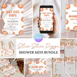 Pizza Baby Shower Einladung Bundle Bearbeitbare Scheibe Scheibe Baby Shower Bundle Pizza Baby Shower Game Pack Pizza Willkommensschild Scheibe Shower ZZ0