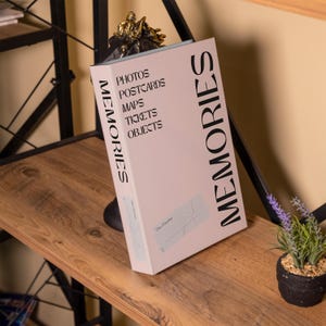 Memories Decorative Book, Coffee Table Books Decor, Openable Book Box, Fake Book for Living Room, Housewarming Gifts, Gifts for Friends