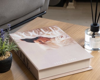 Vogue Portugal 2018 to Love Libro decorativo, Libros de decoración del hogar, Libro falso para sala de estar, Decoración de libros de mesa de café, Decoración de estantería