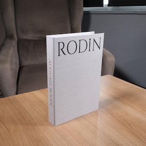 Rodin White Decorative Book, Home Decor Books, Fake Book for Living Room, Coffee Table Books Decor, Bookshelf Decor, Mantle Decor