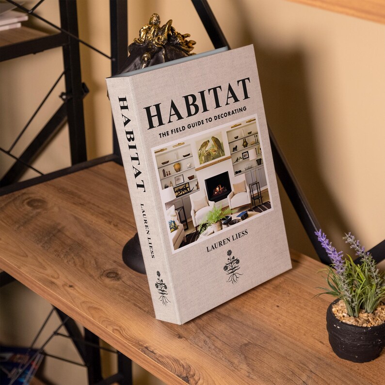Habitat Decorative Book, Home Decor Books, Fake Book for Living Room