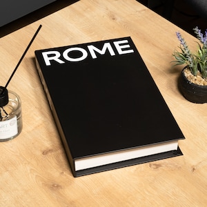 Rome Schwarze Dekorative Bücherschachtel: Kaffeetischdekor