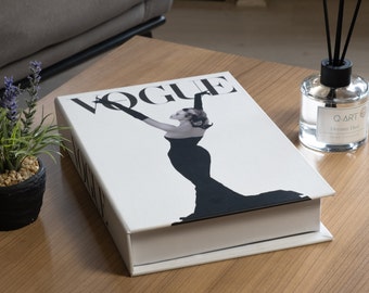 Libro decorativo de Vogue Australia, Libros de decoración del hogar, Libro falso para sala de estar, Decoración de libros de mesa de centro, Decoración de estantería, Decoración de manto