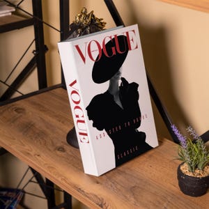 Vogue Addicted Decorative Book, Home Decor Books, Fake Book for Living Room, Coffee Table Books Decor, Bookshelf Decor, Mantle Decor