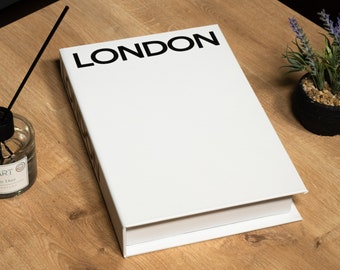 London White Decorative Book, Home Decor Books, Fake Book for Living Room, Coffee Table Books Decor, Bookshelf Decor, Mantle Decor