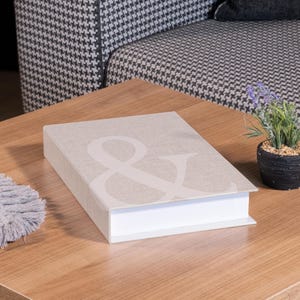 Ampersand Decorative Book, Coffee Table Books Decor, Openable Book Box, Fake Book for Living Room, Housewarming Gifts, Gifts for Friends