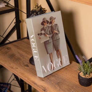 Vogue Decorative Book, Home Decor Books, Fake Book for Living Room, Coffee Table Books Decor, Bookshelf Decor, Mantle Decor