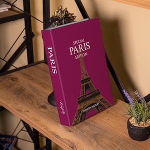 Paris V2 Decorative Book, Coffee Table Books Decor, Openable Book Box, Fake Book for Living Room, Housewarming Gifts, Gifts for Friends