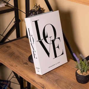 Love Decorative Book, Coffee Table Books Decor, Openable Book Box, Fake Book for Living Room, Housewarming Gifts, Gifts for Friends