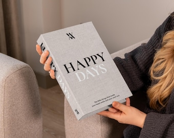 Happy Days Buch Box: Minimalistisches Kunstbuch Dekor
