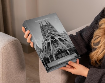 Barcelona Hidden Storage Book Box: Travel Souvenir Decor