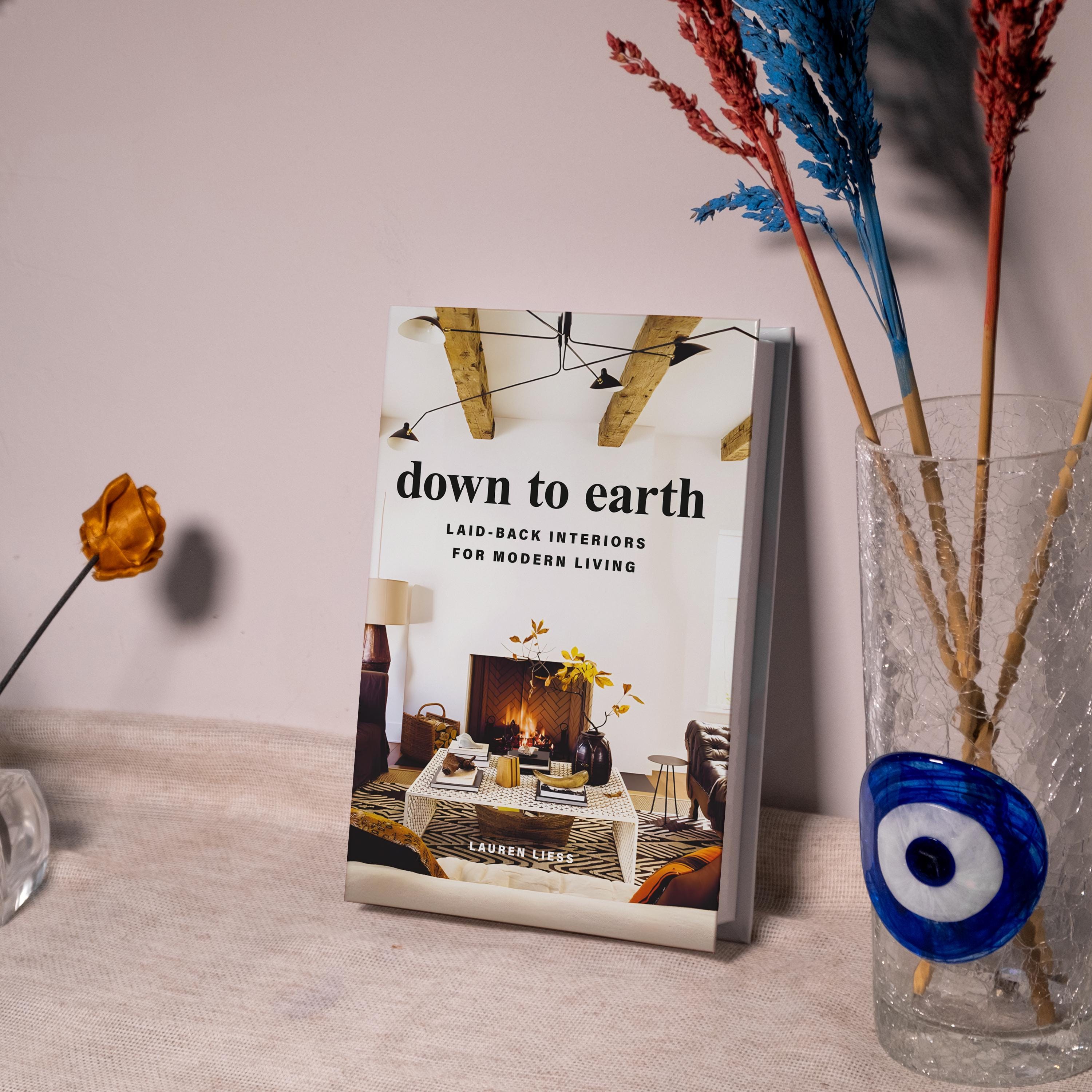 Down to Earth Decorative Book, Home Decor Books, Fake Book