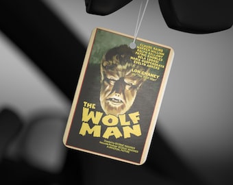 Vintage Wolf Man Car Air Freshener
