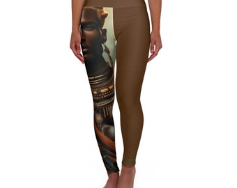 Leggings de yoga taille haute « Amazon Jungel » par TrayLuxe Design