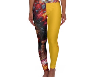 Leggings de yoga taille haute « Collection Inferno » par TrayLuxe Design