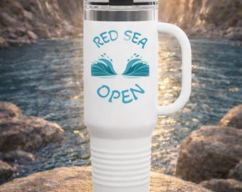 Red Sea Open waves travel mug, Insulated Tumbler 40oz