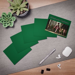 Tarjetas de felicitación multidiseño rosa y verde "Walk with Confidence" de TrayLuxe Design (paquete de 5)