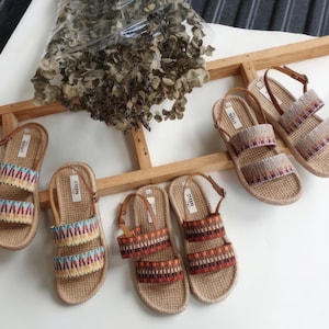 artificial woven shoes, faux leather straps and woven fabric, mexican shoes, summer sandals, woven sandals, boho sandals, mexican sandals