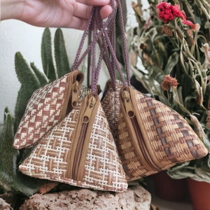 Krajood tejido lindo bolso hecho a mano, bolso orgánico, bolso artesanal tailandés, tailandés hecho a mano, tailandés tradicional, artesanía tailandesa, materiales naturales