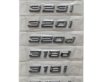 3 BMW series Chrome Letters 3D Emblem for 316 318 320 323 328 330d i models delivery from Europe buy more than 1 item and get 20% discount