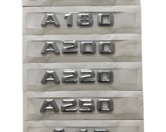 A160 A180 A200 A250 A45 CDI Chrome Letters Kofferdeksel Achter 3D Embleem Badge voor Mercedes Benz A-klasse levering vanuit Europa