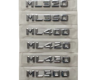 ML R550 class Chrome Letters 3D Emblem for Mercedes Benz delivery from Europe buy more than 1 item and get 20% discount