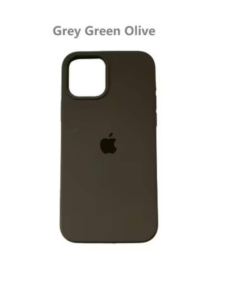 11 12 13 Pro ProMax Fundas de silicona para Apple iPhone modelos Entrega desde España Compre 2 o más artículos y obtenga un 20% descuento 26 olive grey green