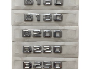 B-Klasse MB Modelle B160 B180 B200 B220 B250 Chrom Buchstaben Kofferraumdeckel hinten 3D Emblem Abzeichen für Mercedes Benz Lieferung aus Europa