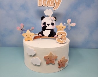 Panda Cake Topper / Panda baby shower