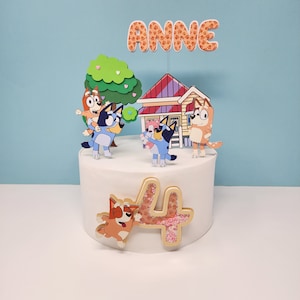 Bluey Cake Topper / Bluey and Bingo/ Bluey friends / Bluey Birthday / Bluey decoration