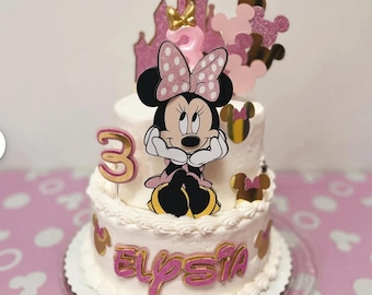 Adorno para tarta de Minnie Mouse