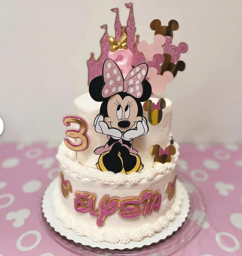 Minnie Mouse Cake Topper - Etsy