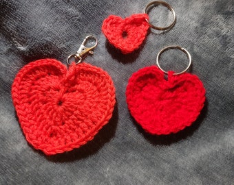 Porte-clé cœur crochet