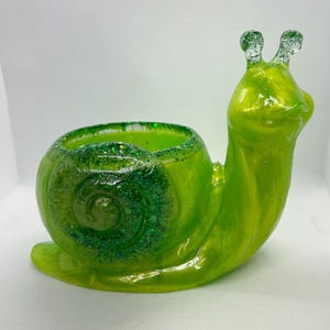 Snail succulent planter