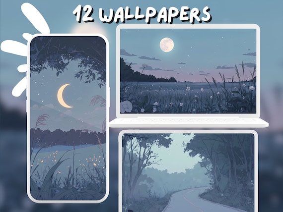 Lofi Moody Wallpapers Pastel Blue wallpapers Flower Sad wallpaper desktop Wallpaper Phone Wallpaper aesthetic anime Ghibli desktop theme