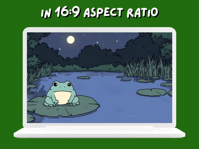 Dark Night Frog Wallpapers Aesthetic Pastel Whimsical Wallpapers ...