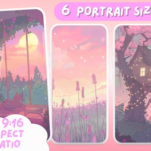 Pastel Dreamy Aesthetic Pink Wallpapers Whimsical Landscape Anime