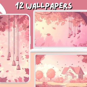 Soft Autumn Cozy Wallpapers Lofi Fall wallpapers Pumpkin Anime desktop Wallpaper Phone Wallpaper aesthetic Pastel Studio Ghibli Background