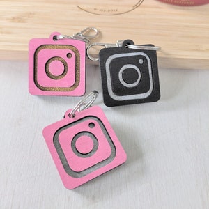 Instagram Smart NFC-sleutelhanger voor sociale media | tik en volg | digitaal visitekaartje | betaallink | contant geld-app | facebook | link boom