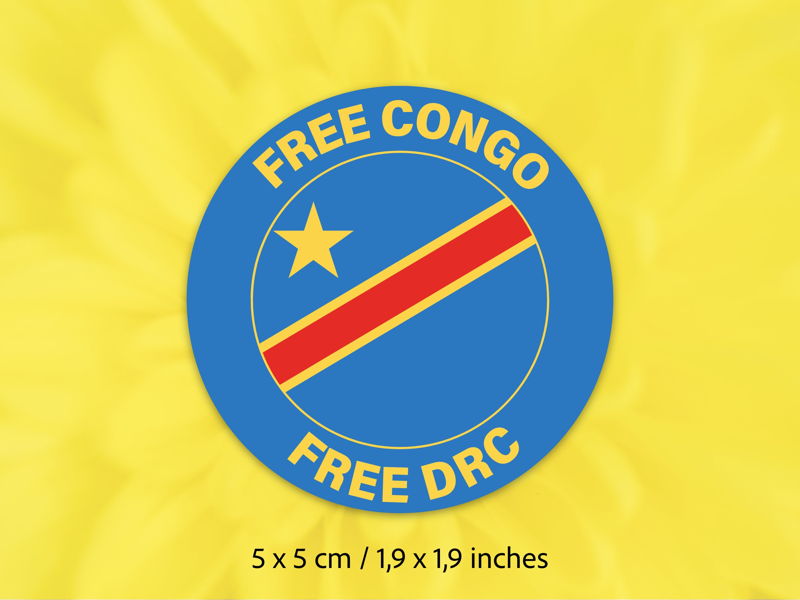 200 X Stickers Free Congo Sticker - Free Congo Sticker Outdoor Round