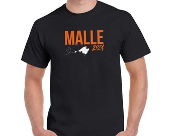 Malle 2024 - T-Shirt - Unisex - Mallorca Urlaub Tshirt