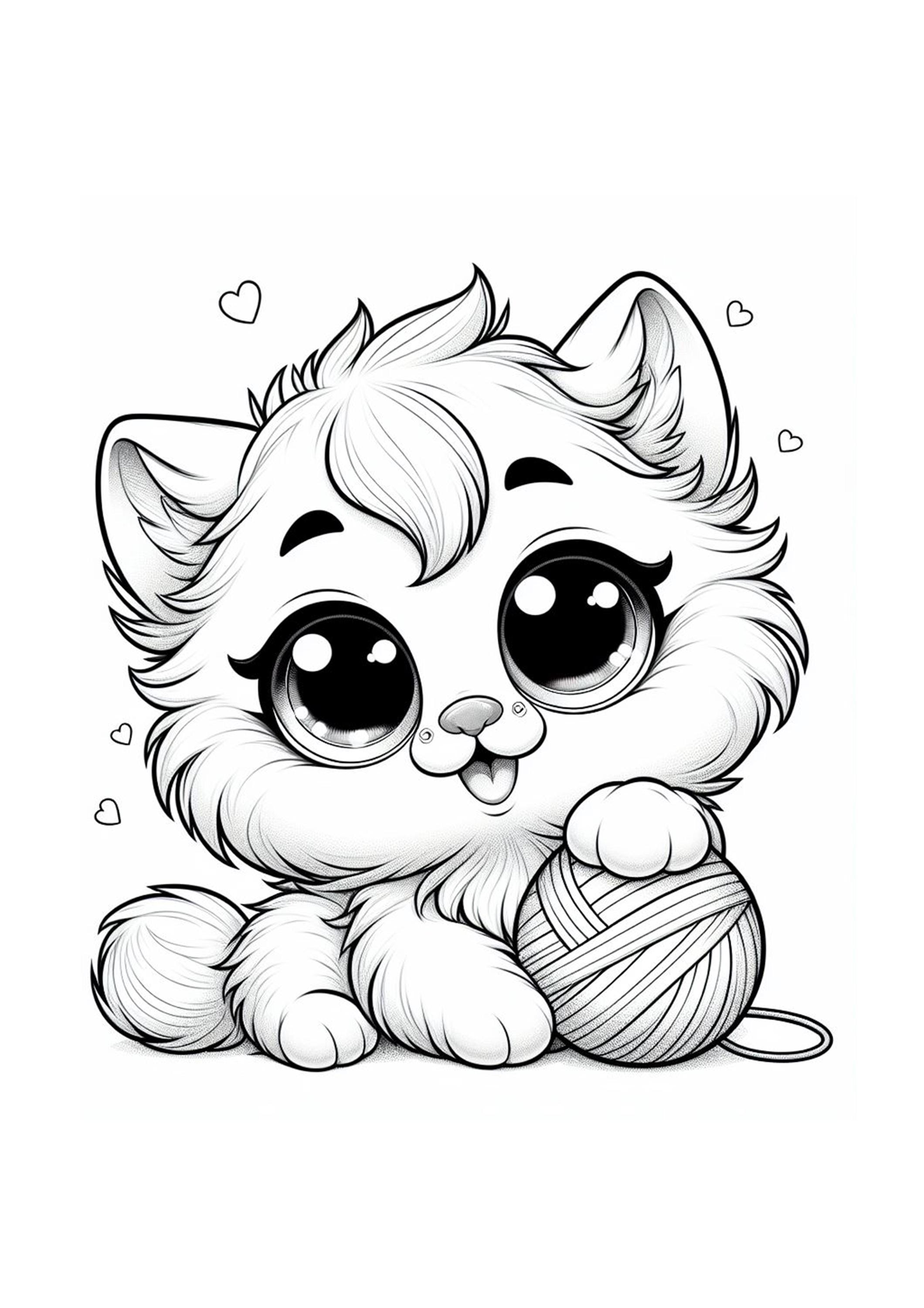 cute kitten coloring pages – Image 8