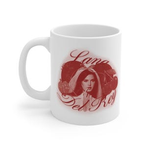 Lana Del Rey 11oz ceramic cherry red mug for an it girl