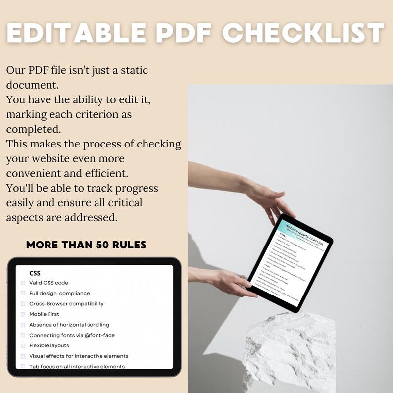 Editable PDF Checklist