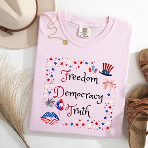 Patriotic Subtle FDT Shirt, Freedom Democracy Truth Shirt, Patriotic Shirt, FDT, Independence Day Shirt, 4th of July Shirt, America Shirt
