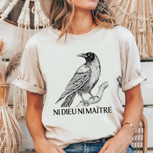 Ni Dieu Ni Maître, Kein Gott, kein Meister, Linker Protest Shirt, Anarchist Shirt, Anti-Trumpf-Shirt, Anti-Autoritär-Shirt, Anti-Trumpf-Shirt
