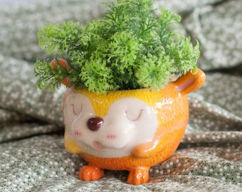 Bunny plant pot,pottery,cactus pot,cute cony pot,Animal plant pot,animal cute,cute plant pot,Rabbit pot,Hare,Rabbit,Cony