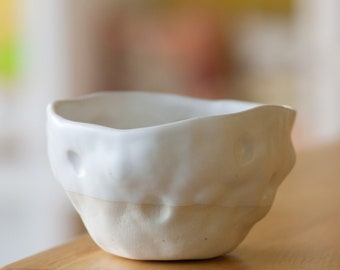Dessert Bowl,Handmade Ceramic Bowl,Ice Cream Dish,Breakfast Cereal Bowl,Small Snacks Bowl,Fruit Bowl